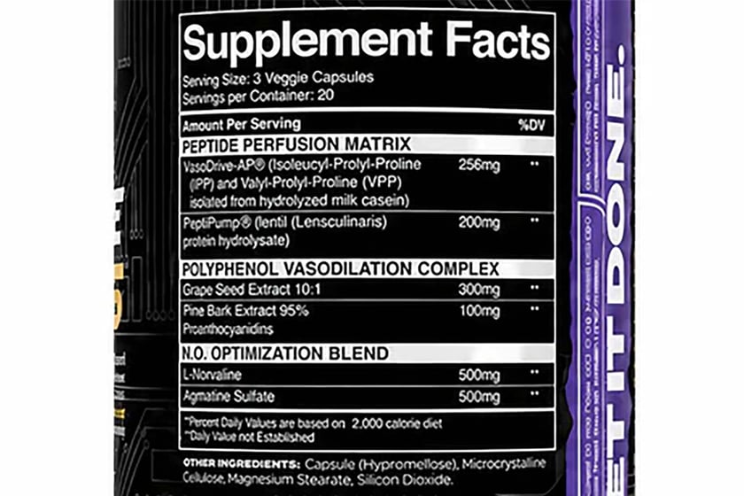 V1 Nutra Peptide Pumps Label