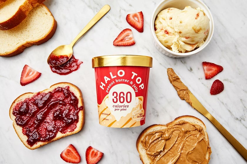 peanut butter jelly halo top