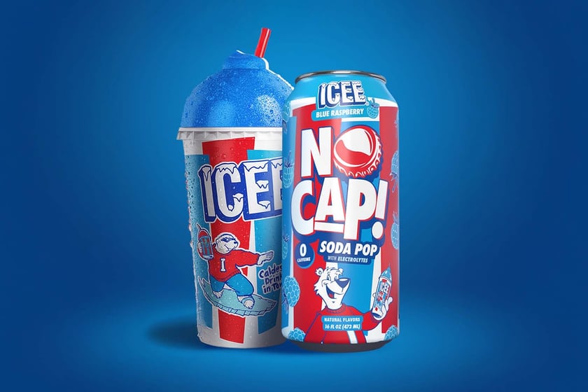 No Cap Soda X Icee Blue Raspberry