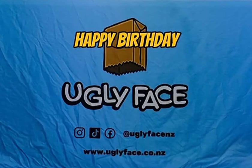 Ugly Face Birthday Cake Protein Powder