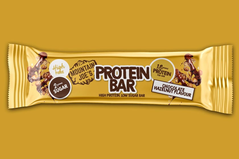 Chocolate Hazelnut Mountain Joes Protein Bar 1