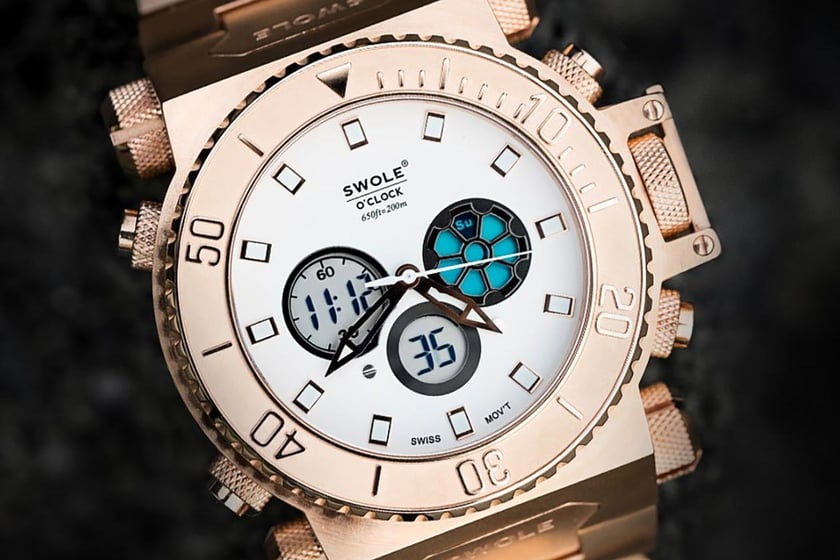 Swole O'Clock introduces black and rich gold VIP watches - Stack3d