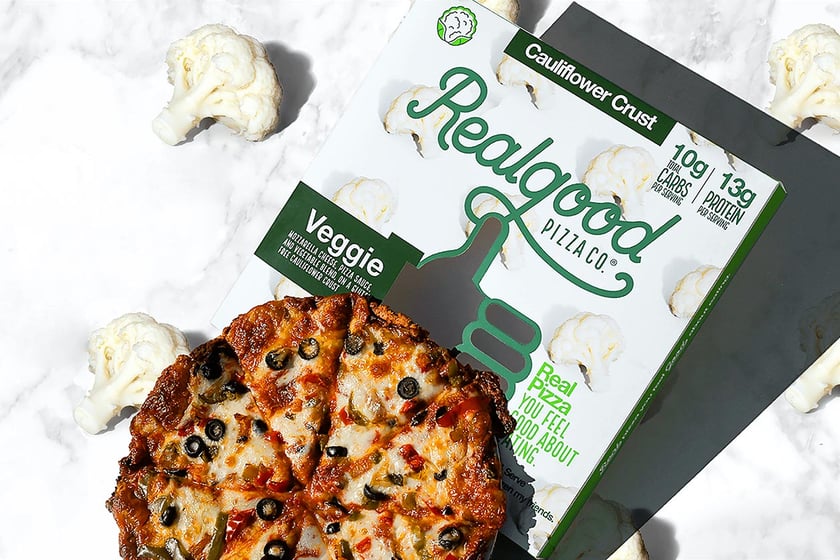 real good cauliflower pizza