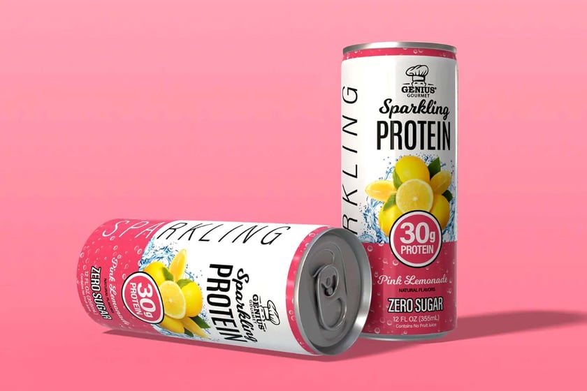 Genius Gourmet Pink Lemonade Sparkling Protein