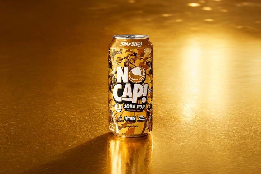 No Cap Gold Brap Berry Soda