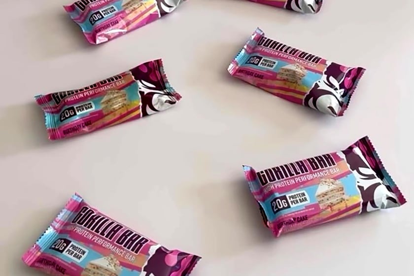 Gorilla Mind Birthday Cake Protein Powder And Bar