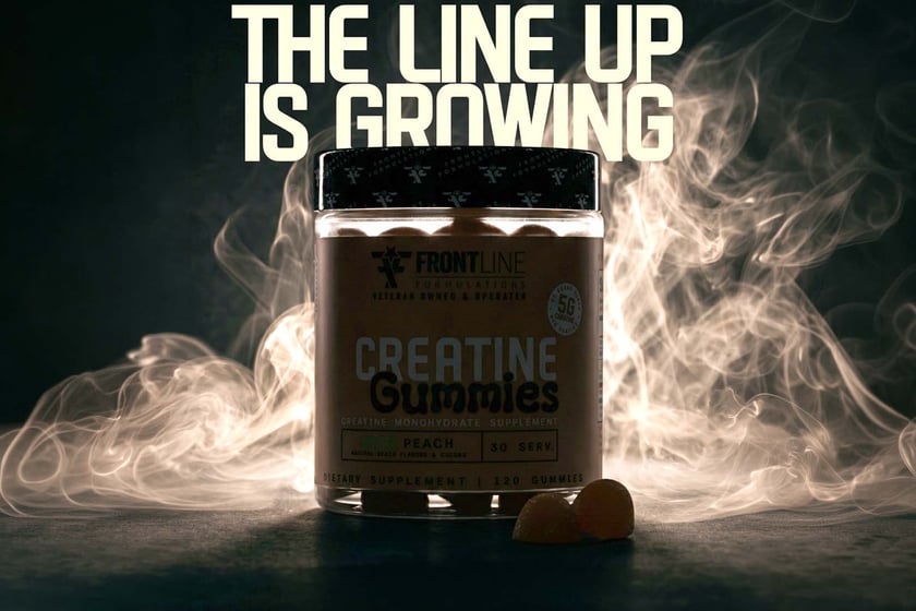 Frontline Peach Creatine Gummies