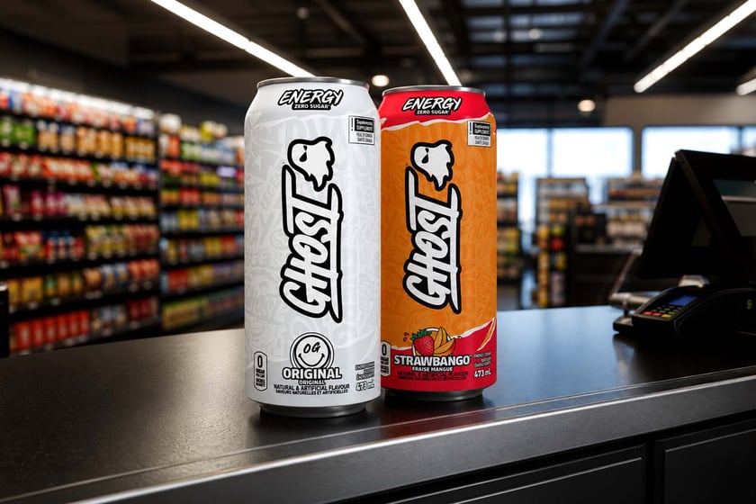 Original And Strawbango Ghost Energy In Canada