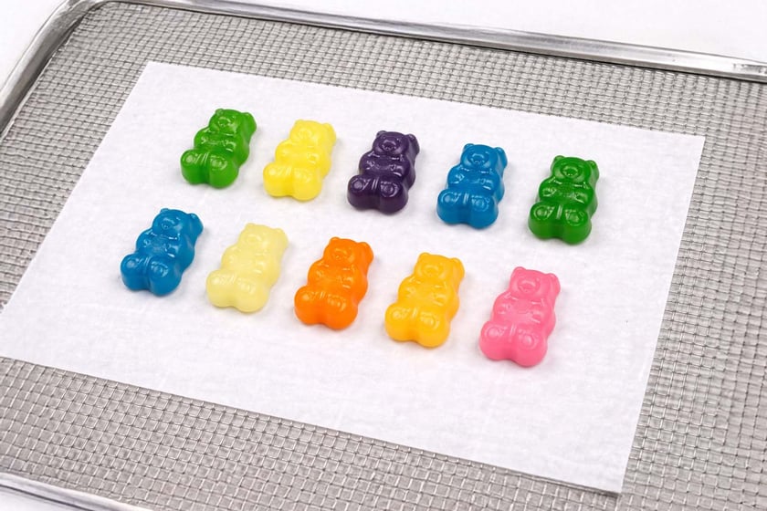 Muscle Nation Preparing Four Gummy Supplements