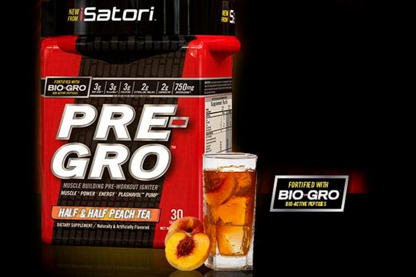 pre gro half half peach tea