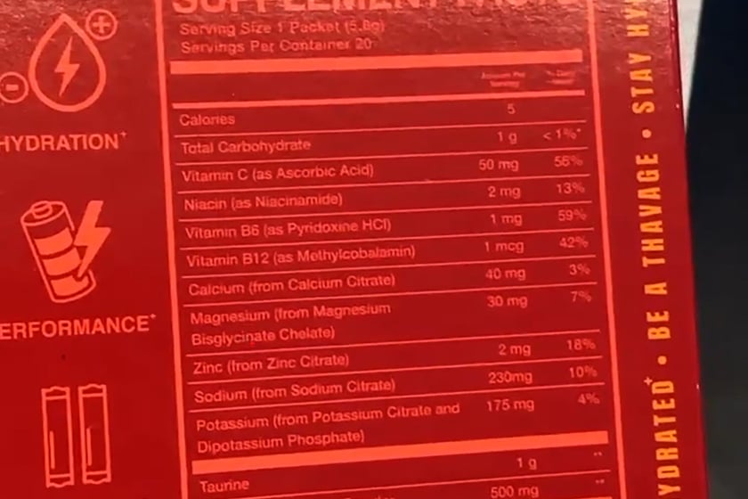 Raw Hydration Label