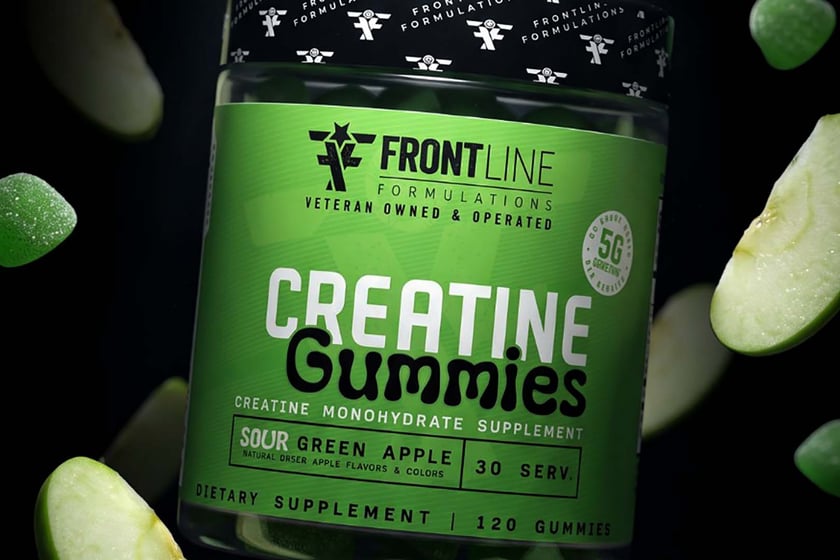Frontline Formulations Sour Green Apple Creatine Gummies