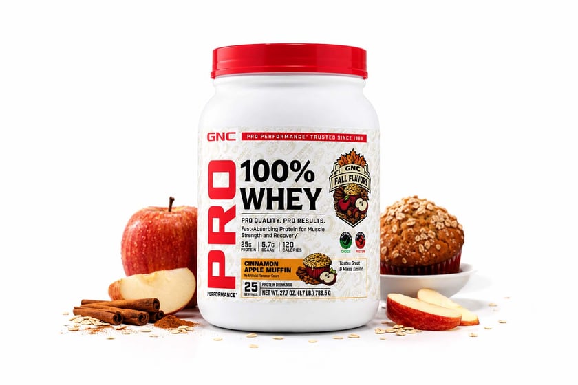 Gnc Pro 100 Whey Cinnamon Apple Muffin