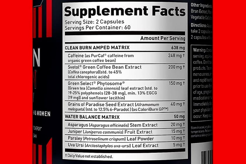 kaged muscle clean burn amped