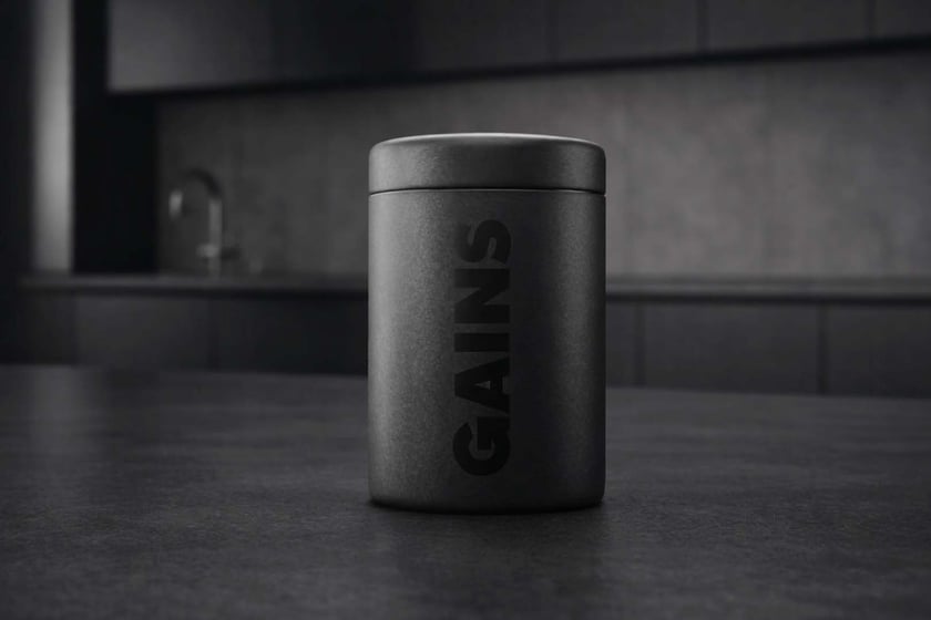 Gains Supplement Canister