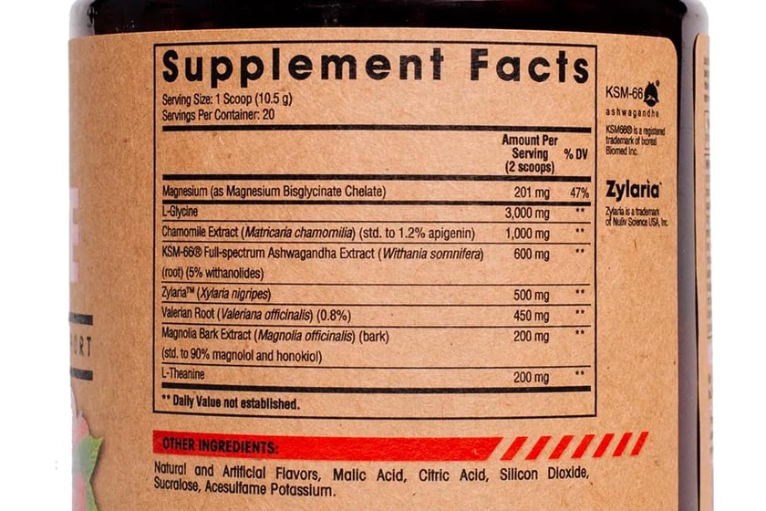 Arms Race Nutrition Nite Nite Label