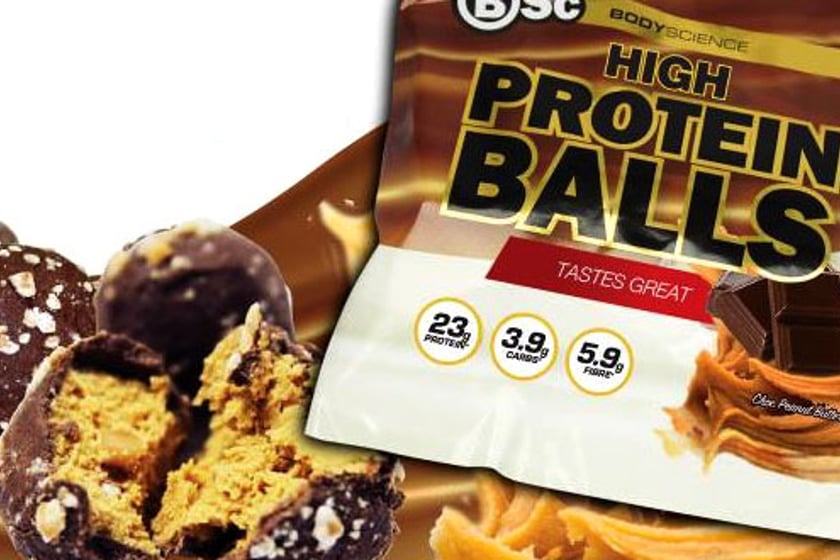 choc peanut butter protein balls