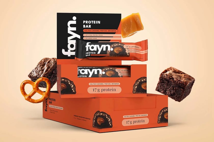Fayn Salted Caramel Pretzel Protein Bar