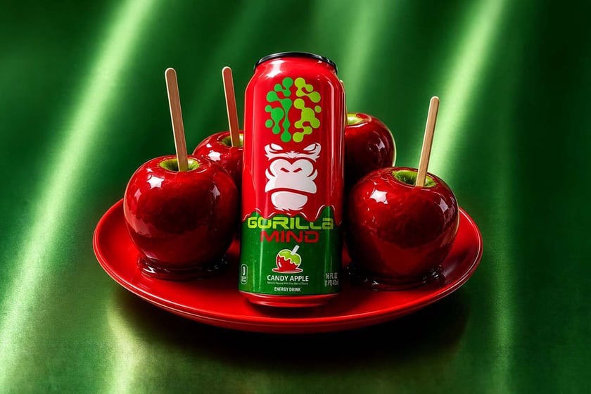 Candy Apple Gorilla Mind Energy Drink