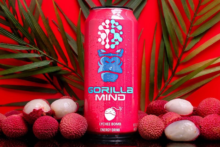Lychee Bomb Fan Favorite Gorilla Mind Energy