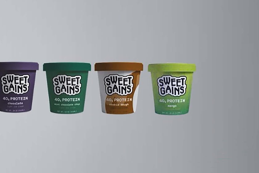 Sweet Gains Mango Protein Ice Cream