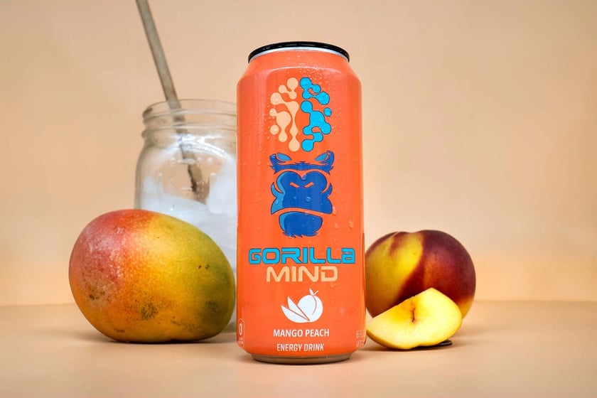 Where To Buy Mango Peach Gorilla Mind Energy Drink 1