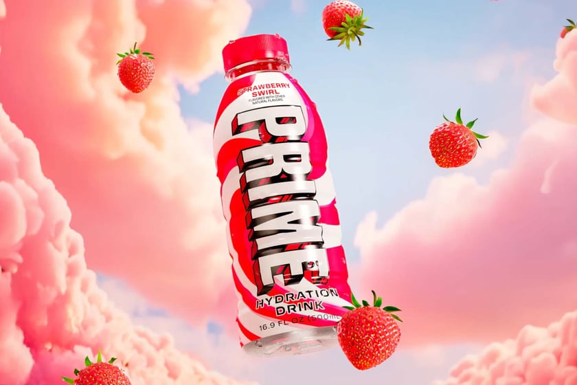 Strawberry Swirl Prime Hydration Drink