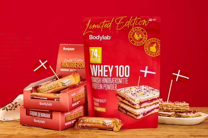 Bodylab Danish Raspberry Slice Protein Bar And Powder