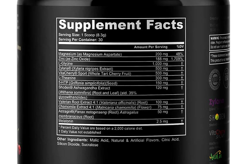 We Go Home Supplements Zero Dark Thirty Label