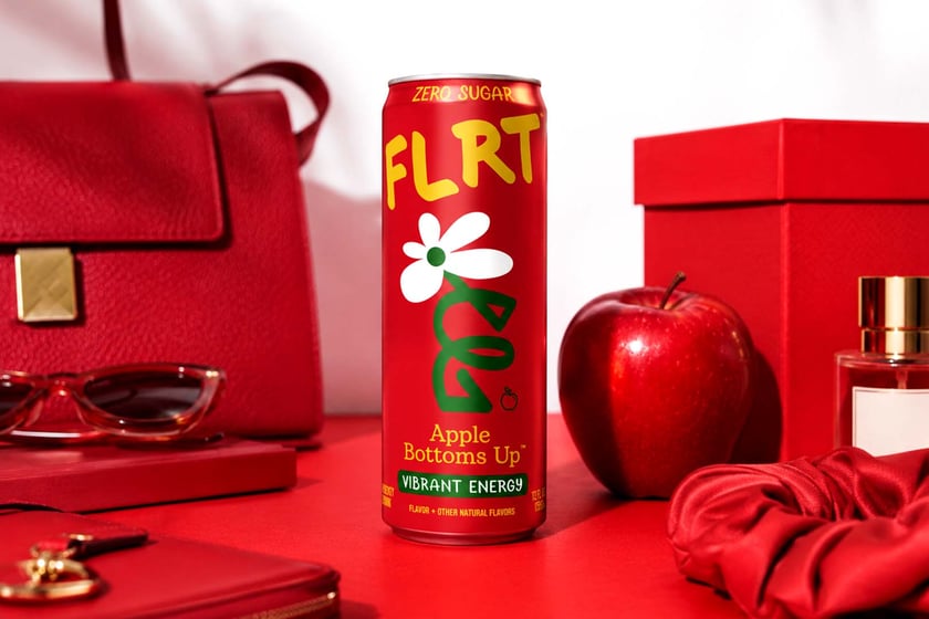 Apple Bottoms Up Flrt Energy Drink