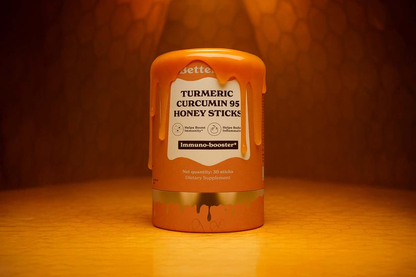 Better Alt Turmeric Curcumin 95 Honey Sticks