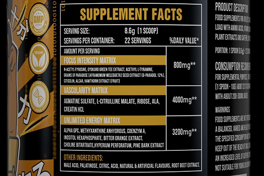 Bps Pharma Not4pussy Samurai Edition Label