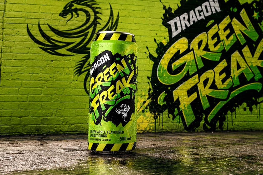 Green Freak Dragon Energy Drink