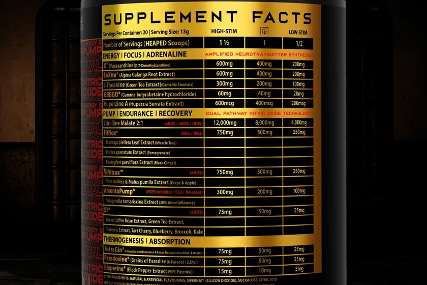 Illegal Nutrition Premium Pre Workout V2 Label