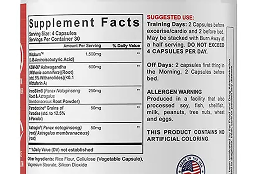 Like A Pro Supplements Anytime Burn V3 Label