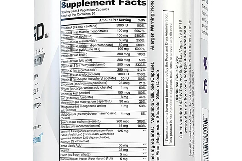 cutler nutrition safeguard