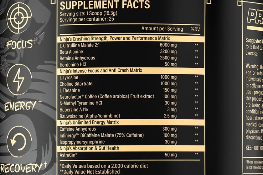 ninja up pre-workout