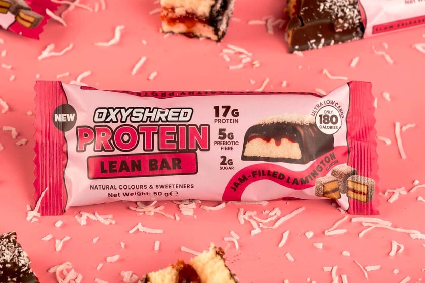 Jam Filled Lamington Oxyshred Protein Bar