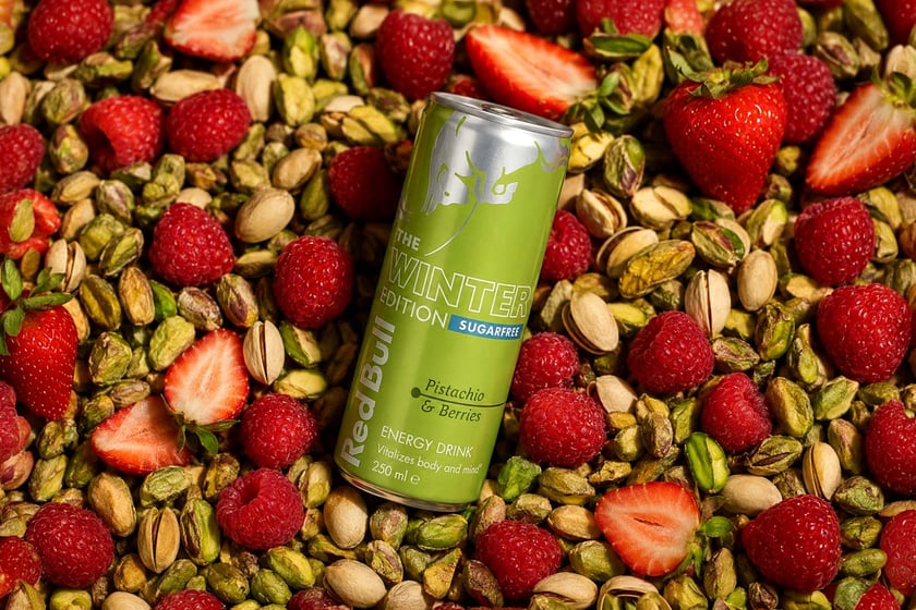 Pistachio And Berries Red Bull Energy Drink