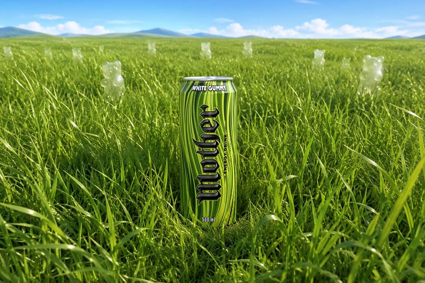 White Gummy Mother Energy Drink