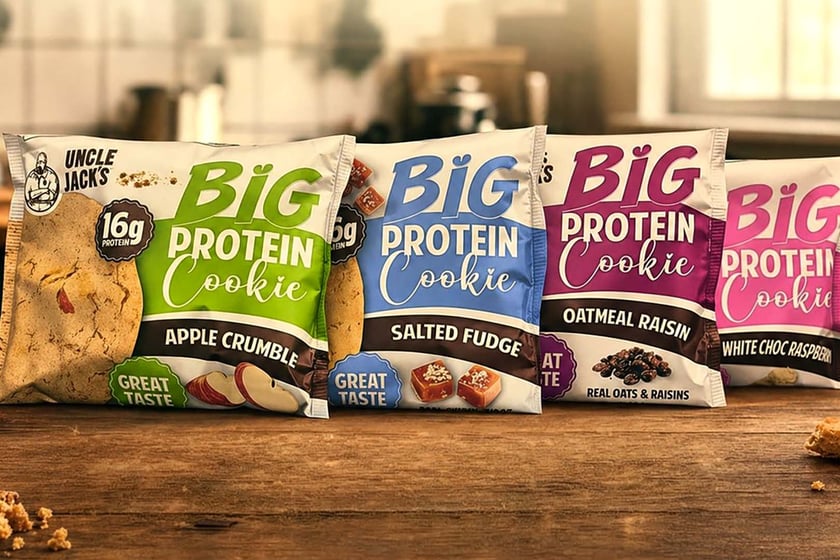 Uncle Jacks Four Flavors Of Big Protein Cookie