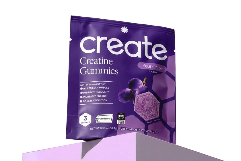 Create Sour Grape Creatine Gummies
