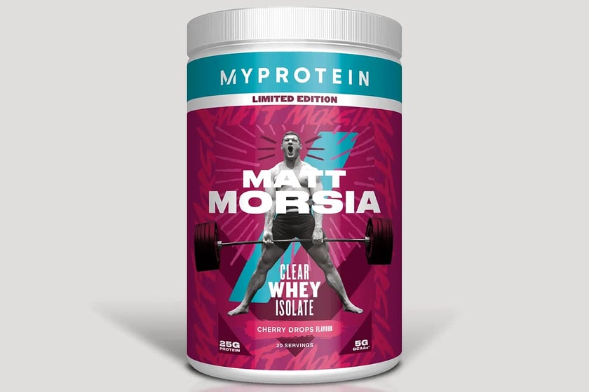 Myprotein X Matt Morsia Cherry Drops Clear Whey Isolate