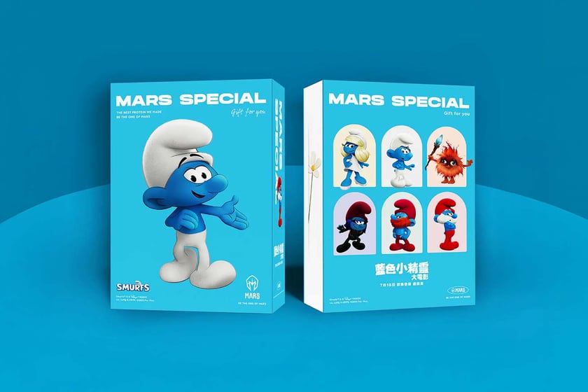 Mars X Smurfs Blueberry Protein Powder