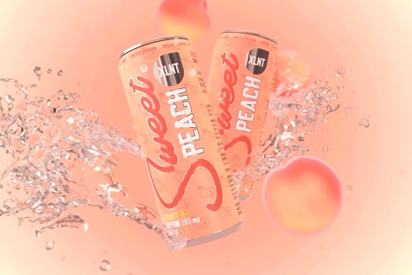 Xlnt Sweet Peach Energy Drink