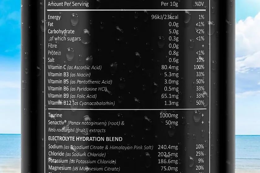 Efectiv Performance Hydration Label