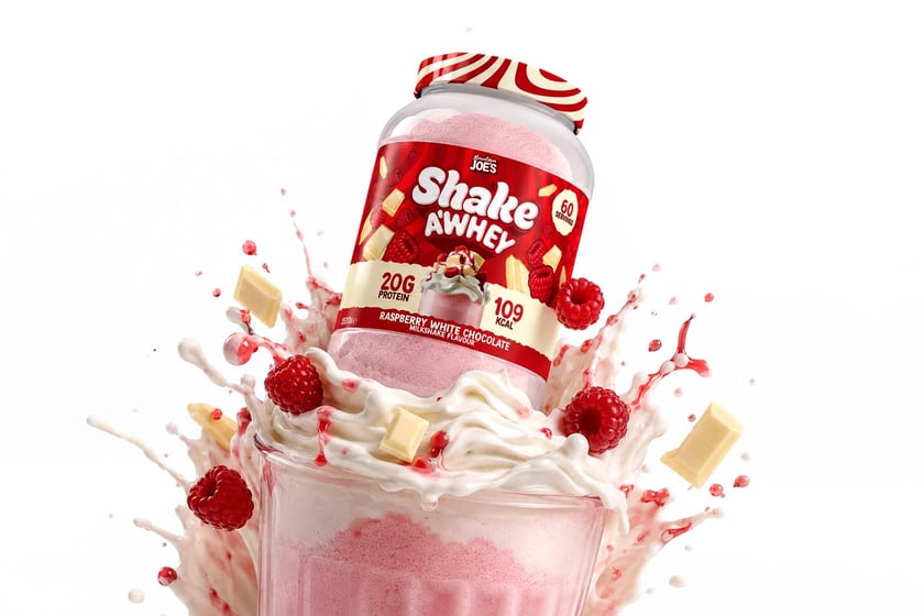 Mountain Joes Raspberry White Chocolate Shake A Whey