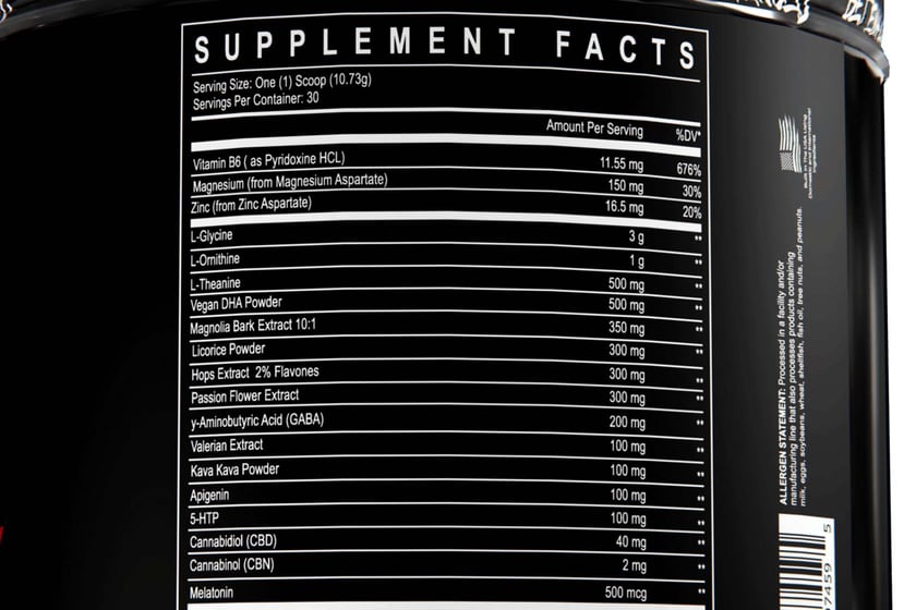 Enhanced Labs Deep Sleep Label