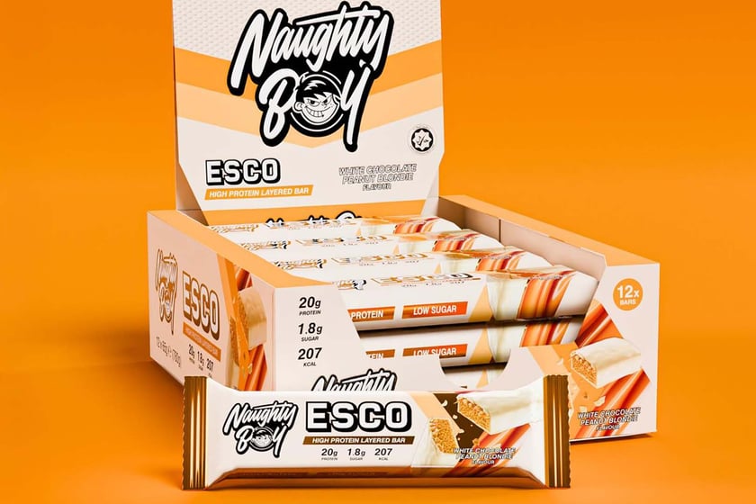 Naughty Boy White Chocolate Peanut Blondie Esco Bar