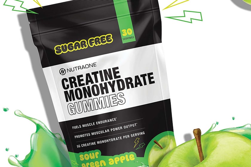 Sour Green Apple Nutraone Creatine Gummies